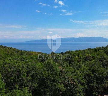 Labin, Rabac, građevinsko zemljište s pogledom na more - cover