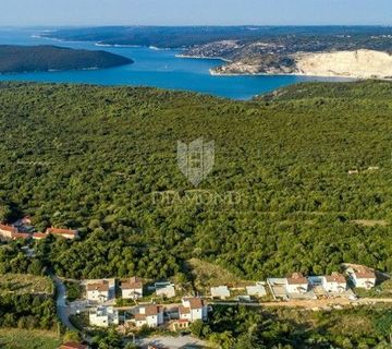 Labin, zemljište s građevinskom dozvolom i pogledom na more  - cover
