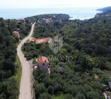 Labin, okolica, građevinsko zemljište sa pogledom na more - cover