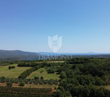 Barban, građevinsko zemljište s pogledom na more  - cover