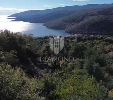 Labin okolica, građevinsko zemljište, pogled na more - cover