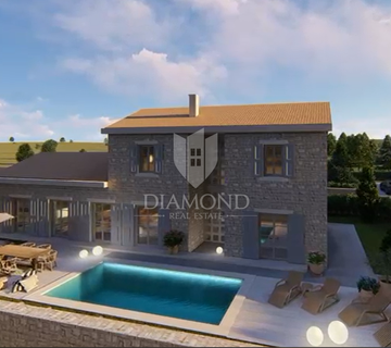 Novigrad, okolica! Predivna vila s bazenom 700 m od mora! - cover