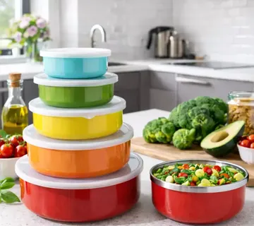 Set posuda za čuvanje hrane s poklopcima – 5 kom - cover