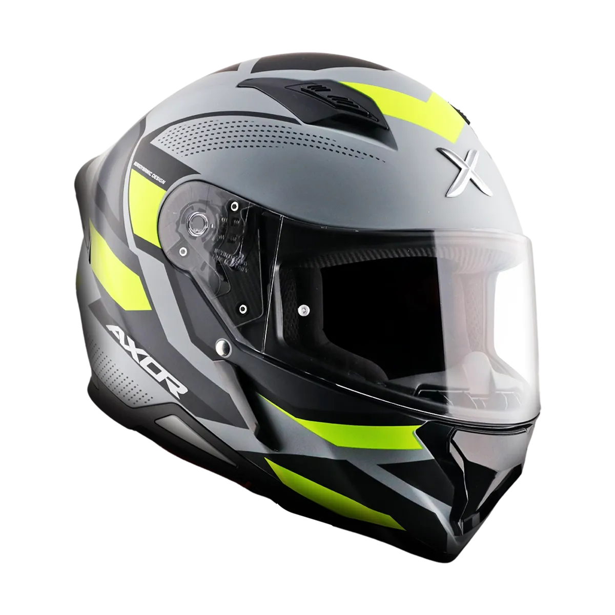 Kaciga AXOR HUNTER CORNET mat nardo siva/neon žuta - cover