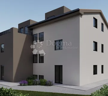 Novogradnja - moderan stan sa dvorištem u okolici Poreča
