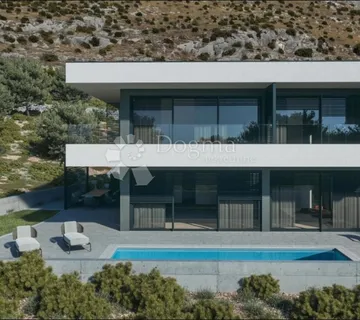 Moderna vila u Grebaštici s pogledom na more – započeta gradnja, bazen, mirna lokacija - Grebaštica, Šibenik