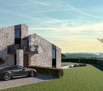 Rovinj okolica, luksuzna dizajnerska vila s bazenom