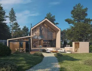 Zemljište s idejnim projektom za montažnu kuću - Vrbovsko - cover