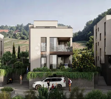 Zagreb, NOVOGRADNJA, PROJEKT PERJAVICA dvosoban stan 84,52 m² + vrt + garaža + parking, Moguć kredit!