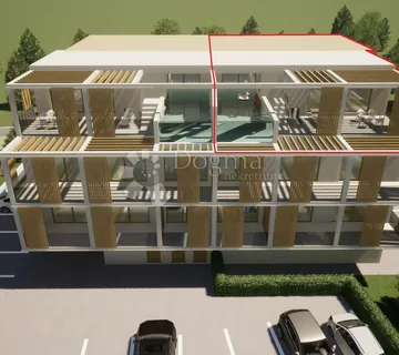Penthouse s bazenom s pogledom na more, Tar - Tar, Tar-Vabriga