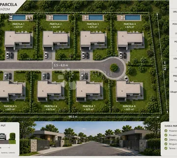 Atraktivno građevinsko zemljište 625 m² u Manjadvorcima - Manjadvorci, Barban