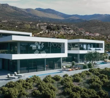 Moderna vila u Grebaštici s pogledom na more – započeta gradnja, bazen, mirna lokacija - Grebaštica, Šibenik