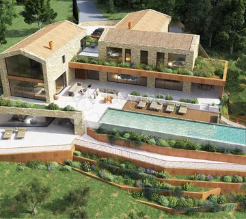 Veliko građevinsko zemljište sa projektom - Brkač, Motovun