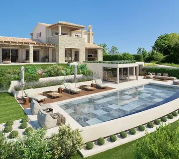 Istarska Stancija-Villa S Liftom, Bazenom I Pogledom Na More! - Grožnjan