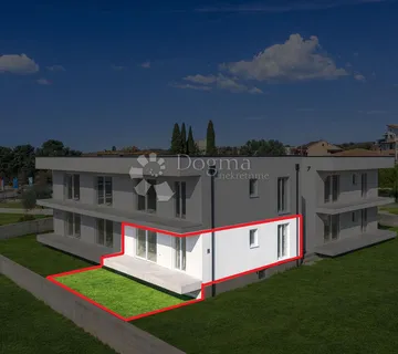 Luksuzan stan u prizemlju sa pogledom na more i vrtom - Umag