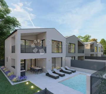 Buje, Moderna Duplex Kuća Sa Bazenom