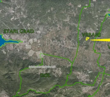 Hvar, Vrbanj, 7434 m2, poljoprivredna parcela s pristupom