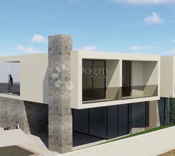 Ekskluzivno!! Otok Ugljan – Građevinsko Zemljište S Projektom Za 2 Vile, 2. Red Do Mora!! - Ugljan, Preko