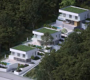 Građevinsko zemljište s projektom vile i bazenom – Novigrad