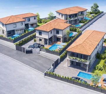 Ekskluzivno: parcela s projektom za 3 zgrade i pogledom na more - Malinska, Malinska-Dubašnica