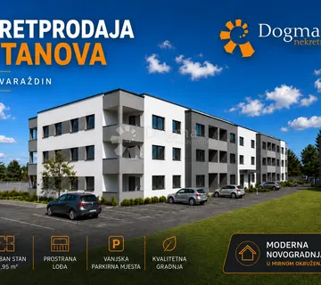 Pretprodaja stanova – moderan stan na 2. katu novogradnje, Varaždin | 71 m² + loggia