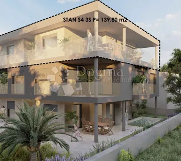Luksuzan stan 140m2,otok Vir-pogled na more