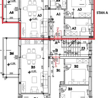 Novogradnja Kaštanjer 55 m2 (STAN A) - Pula