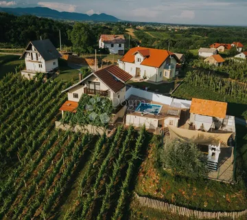PRODAJA, Kuća, Ozalj- Grandić Breg, NKP 134 m2 sa okućnicom i vinogradom 3083 m2 - Grandić Breg, Ozalj
