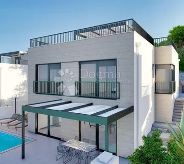 LUKSUZNA VILA U IZGRADNJI ,60 m OD MORA, NOVIGRAD-ZADAR!! !!! - Pridraga, Novigrad