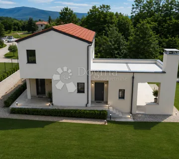 LABIN,okolica,moderna kuća u izgradnji