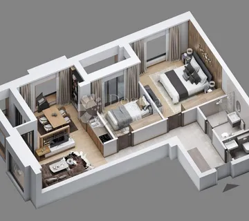 PROJEKT JAHORINA - zgrada E stan 43, 6. kat - Jahorina, Jahorina