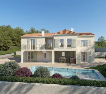 Labin okolica - moderna kuća s 3 spavaće sobe i bazenom - cover