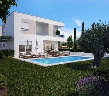 Poreč, luksuzna vila s baznom i 3 spavaće sobe 2 km do mora - cover