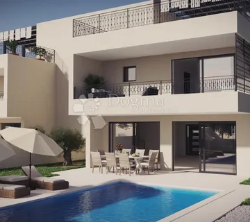 Moderna vila s bazenom i terasom s koje zalazak sunca oduzima dah - cover