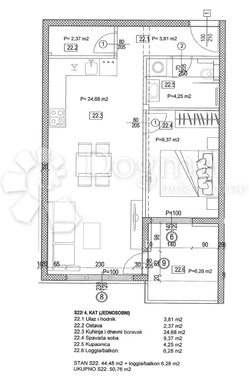 NOVOGRADNJA SEGET DONJI 50.76m2 - cover
