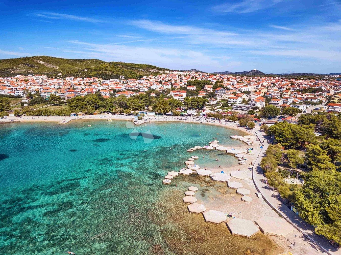 GRAĐEVINSKO ZEMLJIŠTE S POGLEDOM NA MORE, VODICE - cover
