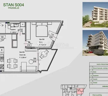 STAN ZAMET 1s+db PRIZEMLJE NOVOGRADNJA sa VELIKOM okućnicom - cover