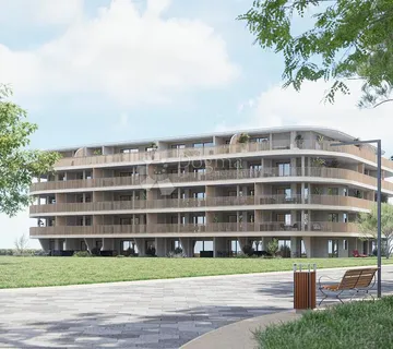 Umag, moderan dvosoban stan s vrtom, 600 m od mora - cover