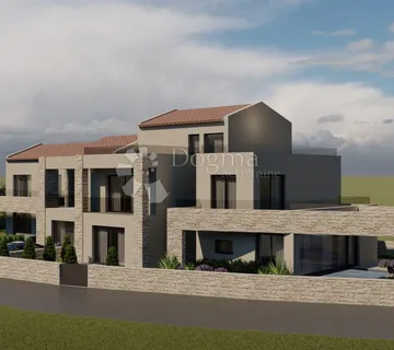 Građevinsko zemljište s pravomoćnom dozvolom i projektom luksuzne kuće s bazenom - cover