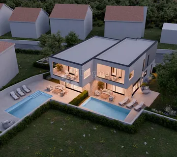 BILICE - Šibenik - luksuzna dvojna kuća s bazenom - cover