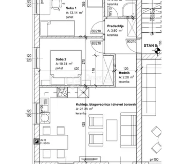 VIŠKOVO MODERNA NOVOGRADNJA akcija sniženo 199.000 2S+DB  - cover