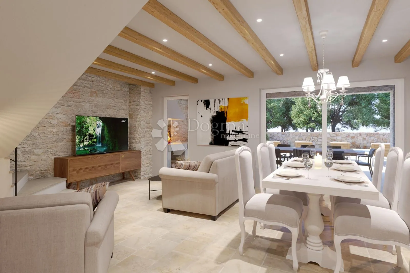 Istra – Novogradnja u mediteranskom stilu s bazenom - cover