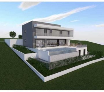 Građevinsko zemljište s projektom vile i pogledom na more - cover