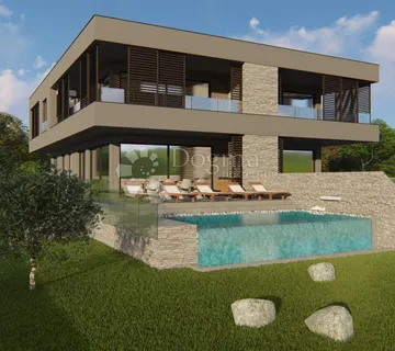 Svetvinčenat - luksuzna dvojna vila s infinity bazenom - cover