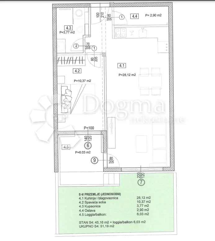 NOVOGRADNJA SEGET DONJI 51.19m2 - cover