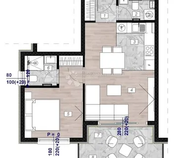 POVLJANA, STAN S12, 50,80 m²