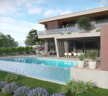 Luksuzna villa (5) u izgradnji s bazenom i sadržajima - Labin