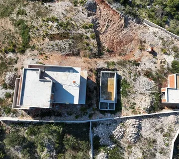 ROGOZNICA - DVORNICA vila u trenutnoj roh-bau fazi gradnje s otvorenim pogledom na more - Dvornica, Rogoznica
