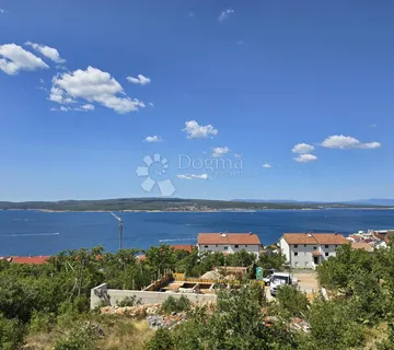 Ekskluzivno građevinsko zemljištve u Crikvenici s panoramskim pogledom na more i projektom luksuzne vile - Crikvenica
