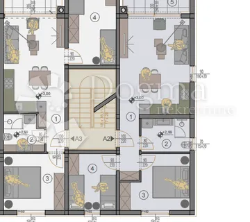 Stan 58.88m², 2SS+DB, I. kat, Parking, Blizina Mora - Istra, Pula, Štinjan - cover